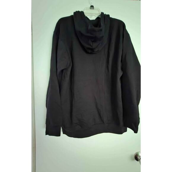 Hufflepuff Black Hoodie Sweatshirt MED NWOT Wizard Theme Crest Graphic HP - Picture 4 of 5